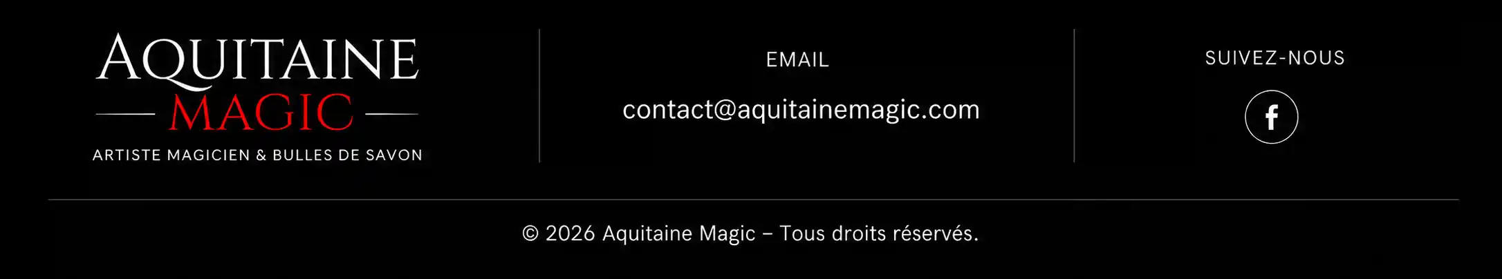 Aquitaine Magic - Artiste magicien et bulles de savon
